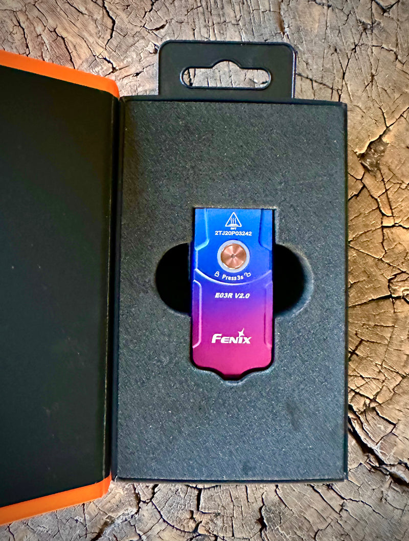 Load image into Gallery viewer, Fenix E03R V.2 Keychain Light* w/ FREE Nano Mount