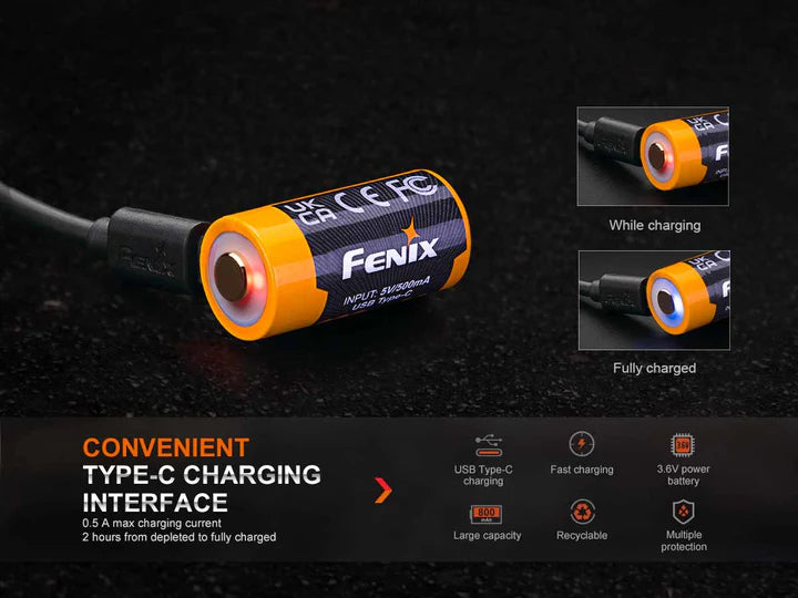Load image into Gallery viewer, Fenix Li-on USB Rechargeable Batteries*