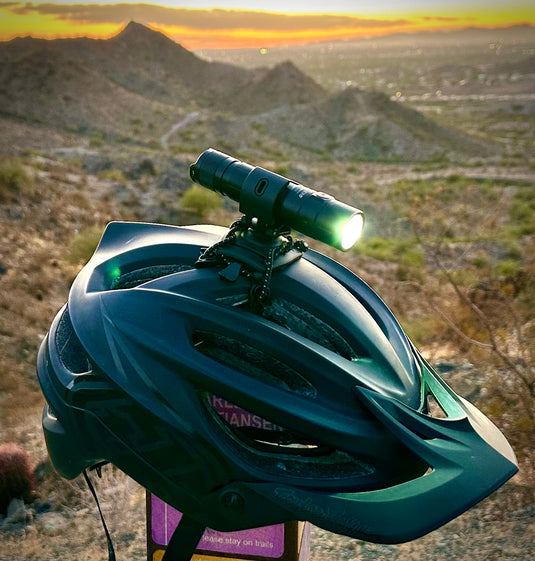 Mtb helmet light mount sale