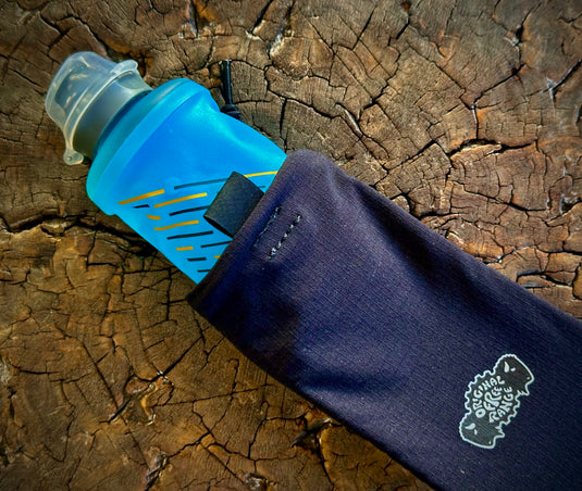 Add-on flask pockets for backpacks.