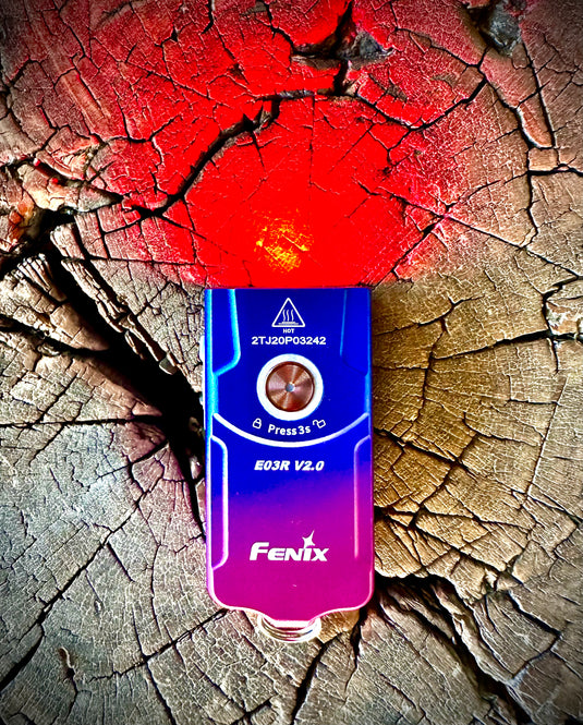 fenix e03r v2 keychain flashlight Fenix E03R Keychain Light* w/ FREE Nano Mount – Original Free Range
