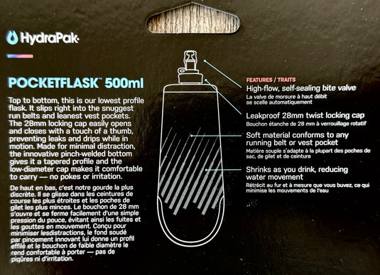 *NEW* HydraPak PocketFlask 500ml