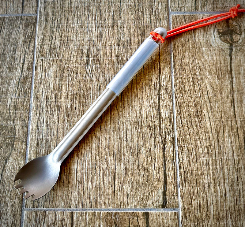 Load image into Gallery viewer, *NEW* Titanium Long Handle Spork
