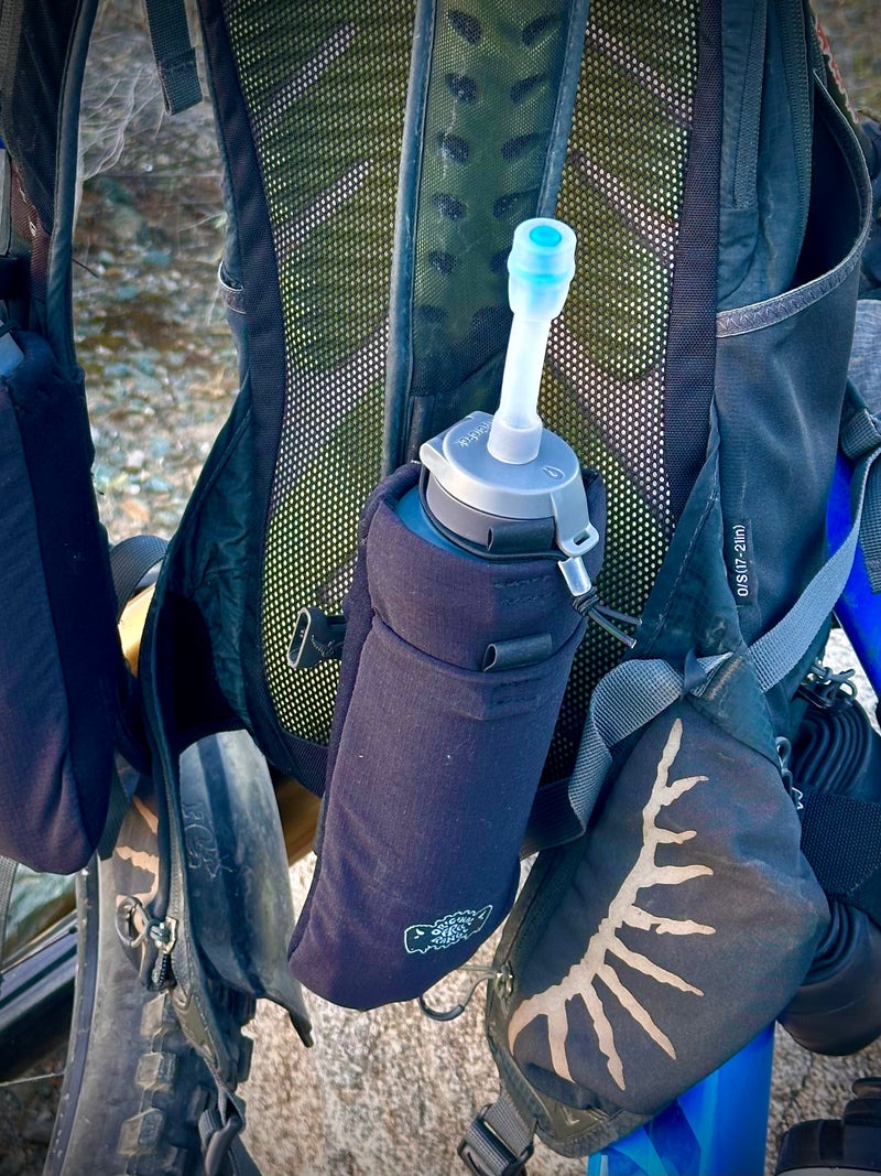 Load image into Gallery viewer, Add-on flask pockets for backpacks.
