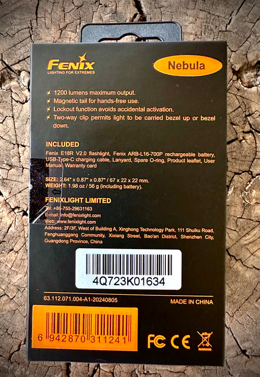 Fenix E18R Micro EDC Light* w/ FREE Nano Mount – Original Free Range