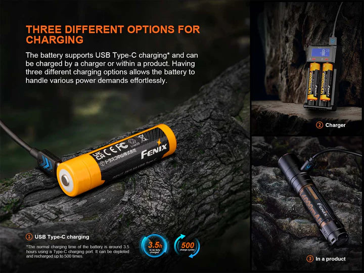 Load image into Gallery viewer, Fenix Li-on USB Rechargeable Batteries*

