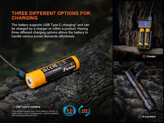 Fenix Li-on USB Rechargeable Batteries*