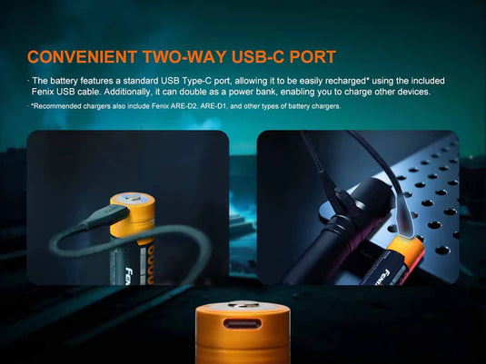 Fenix Li-on USB Rechargeable Batteries*