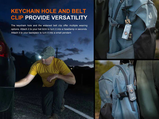 *NEW* Fenix E06R Keychain Light* w/ FREE Nano Handlebar Mount