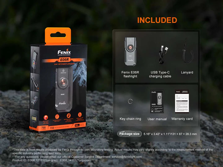 Load image into Gallery viewer, *NEW* Fenix E06R Keychain Light* w/ FREE Nano Handlebar Mount
