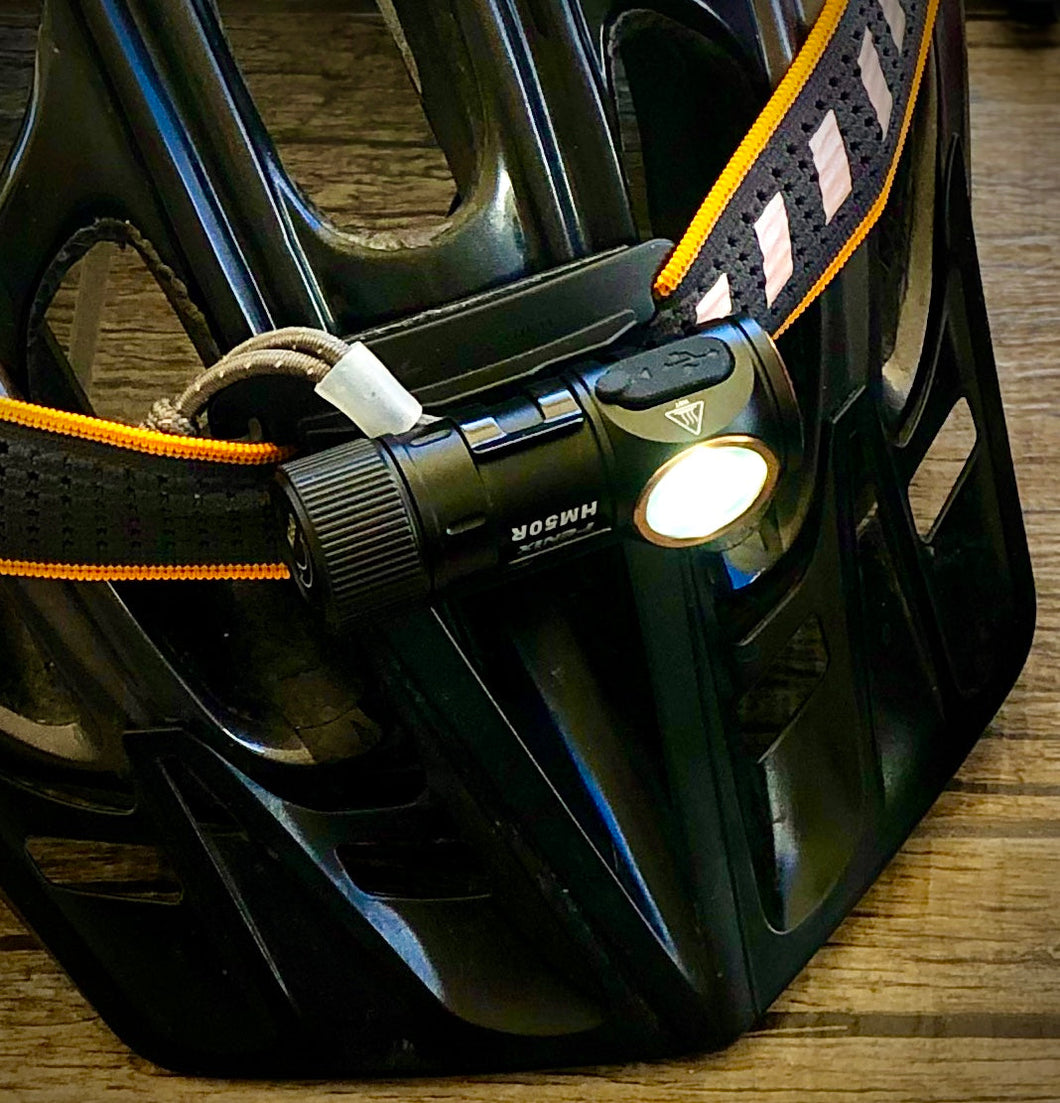 Fenix HM50R V2.0, Mini Trail Headlamp* w/ Helmet Tiedown Kit