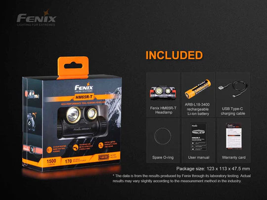 Load image into Gallery viewer, Fenix HM65R-DT Headlamp* w/ FREE Helmet Mount
